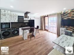 �astefully furnished studio apartment for rent, with panoramic views, in a newly built building in Buzludzha district, Veliko Tarnovo